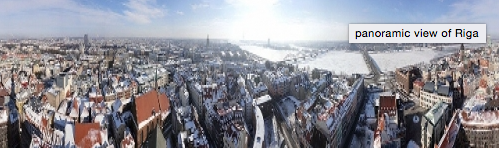 Panoramic view of Riga